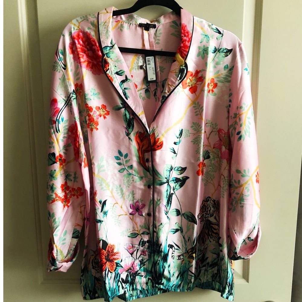 Silk like pajama top